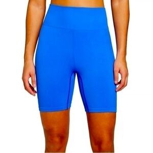 DSG Seamless textured lucid blue bike shorts size small